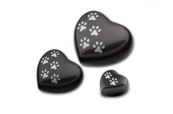 Dierenurn hart met pootjes