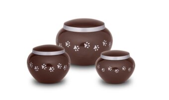 Dierenurnen metaal bruin