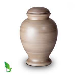 Grote Bio-Urn in creme kleur