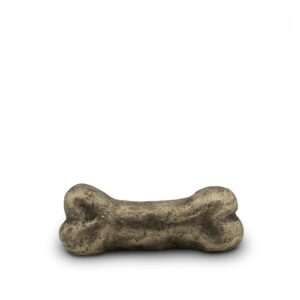 Keramische hondenurn in de vorm van een hondenpoot