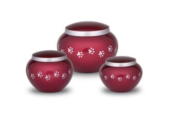 hu-213 metalen rode urnen