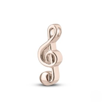Ashanger muzieksleutel G 14K Witgoud