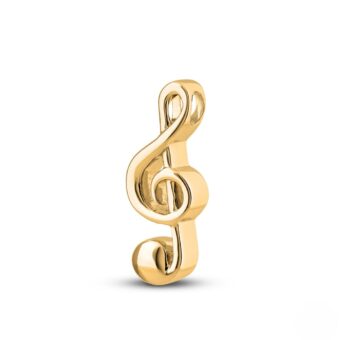 Ashanger muzieksleutel G 18K Goud