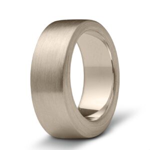 Asring 14K Witgoud Mat 0,8 dik