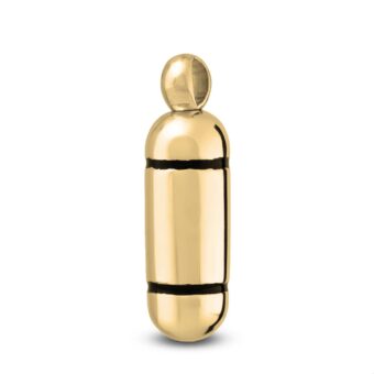 Gouden ashanger Capsule Zwarte Ringen Witgoud 18K