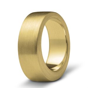 Gouden asring 14K Mat 0,8 dik