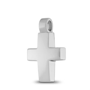 Zilveren ashanger in de vorm van een kruis