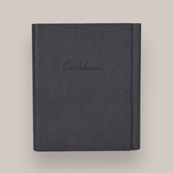 Condoleanceboek antraciet