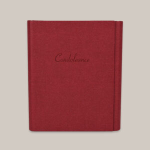 Condoleanceboek rood