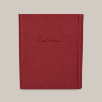 Condoleanceboek rood