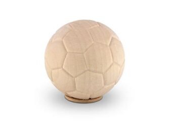 houten mini urn voetbal