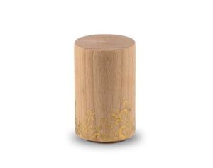 houten urn cilinder