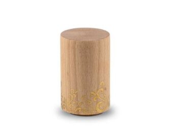 houten urn cilinder