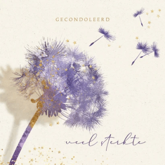 condoleancekaart-waterverf-paardenbloem