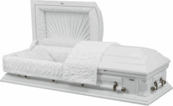 Amerikaanse doodskist wit